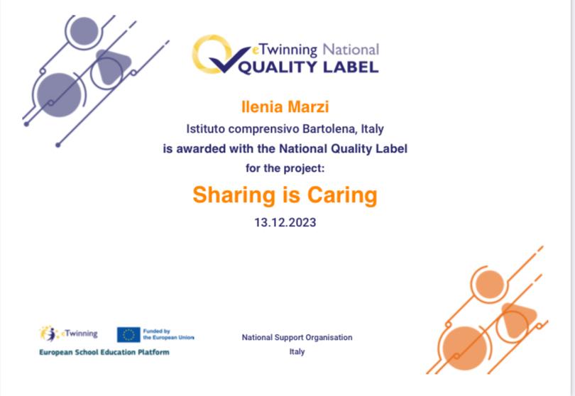 certificazione quality label per il progetto